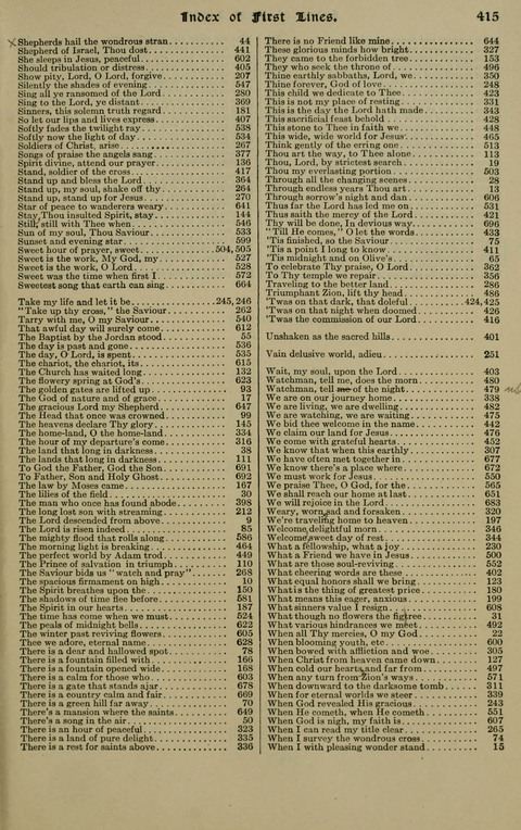 The Songs of Zion: the new official hymnal of the Cumberland Presbyterian Church page 415