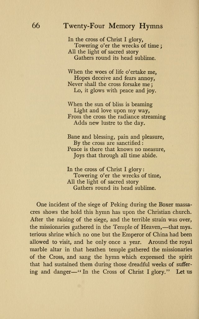 Twenty-Four Memory Hymns and Their Stories page 61
