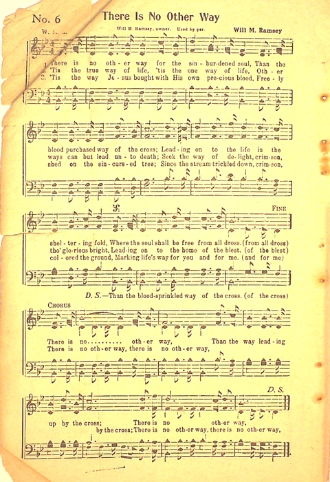 The Church Hymnal: a selection of sacred songs suitable for every phase of church work and worship  page 6