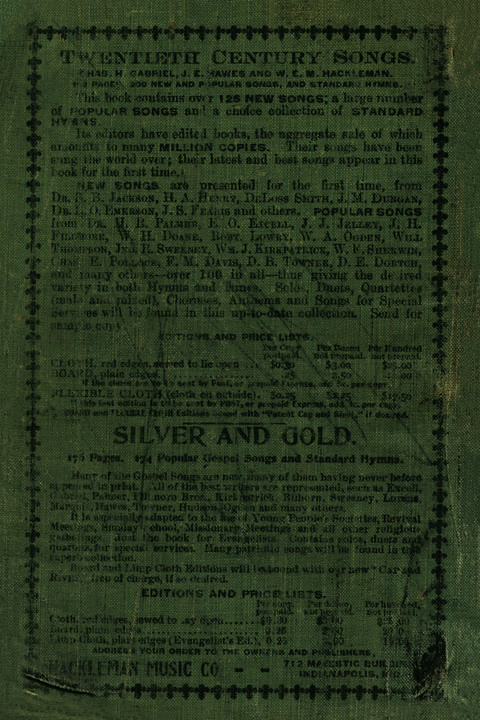 Twentieth (20th) Century Songs Part One page 192