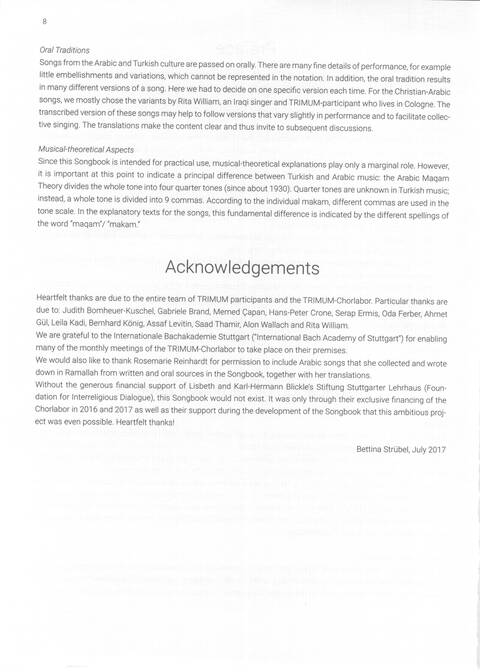 Trimum: interreligiöses Liederbuch: gemeinsam feiern und singen = interreligious songbook: singing and celebrating together page 8