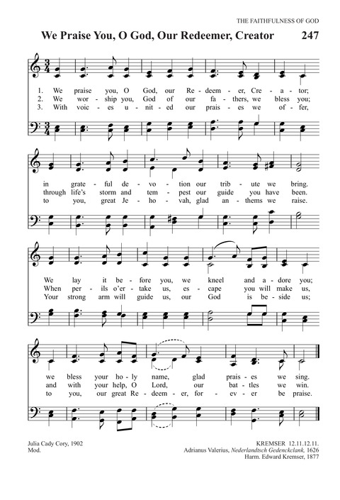 Trinity Psalter Hymnal page 501