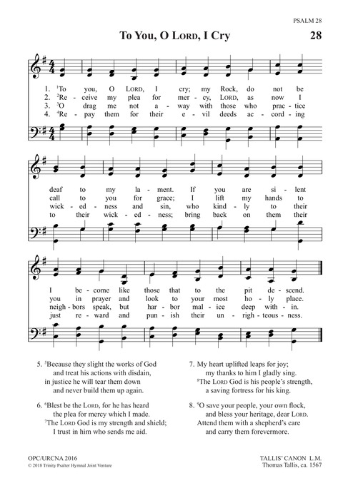 Trinity Psalter Hymnal page 71