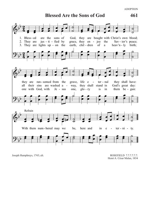 Trinity Psalter Hymnal page 729