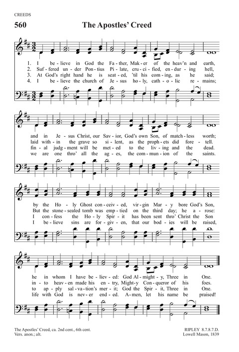 Trinity Psalter Hymnal page 834
