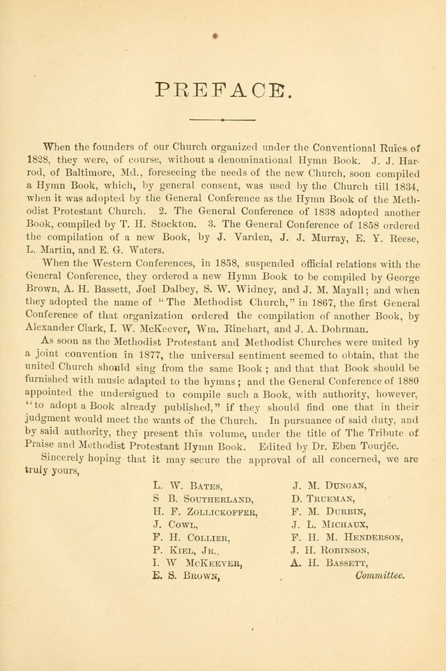 The Tribute of Praise and Methodist Protestant Hymn Book page 12
