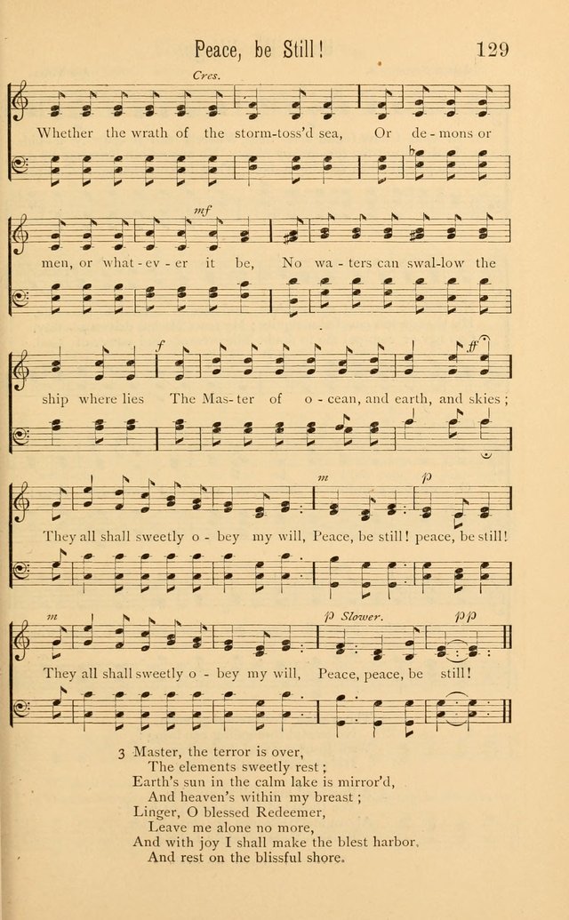 Temperance Rallying Songs: consisting of a large variety of solos, quartettes, and choruses, suited to every phase of the great temperance reformation page 129