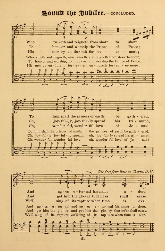 Temple Trio: comprising "On Joyful Wing", "Melodious Sonnets" and "Precious Hymns" page 21