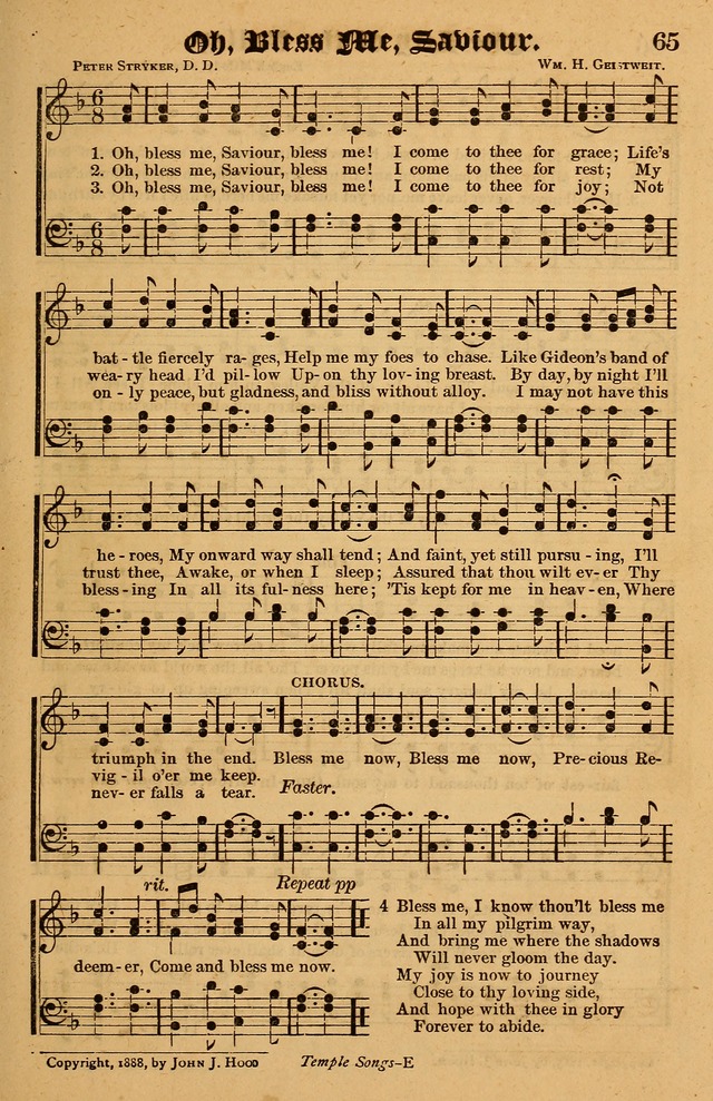 Temple Themes and Sacred Songs: with the Christian workers