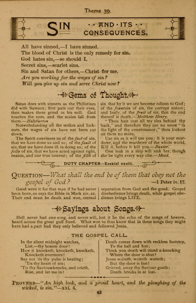 Temple Themes and Sacred Songs: with the Christian workers