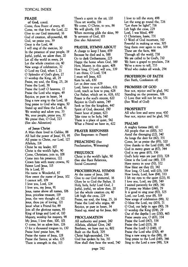 The Worshiping Church page 782