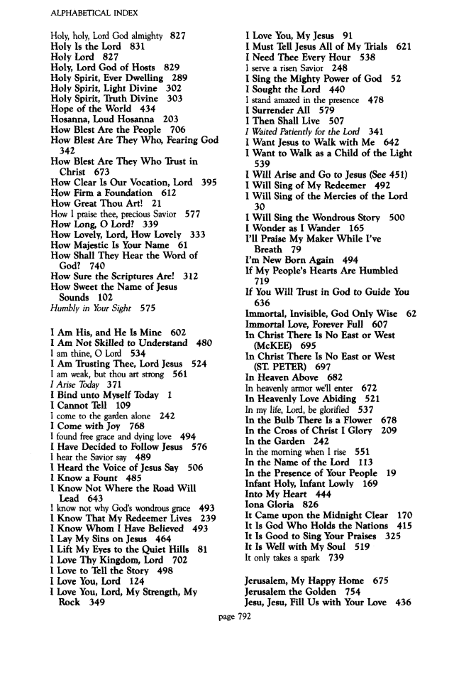 The Worshiping Church page 792