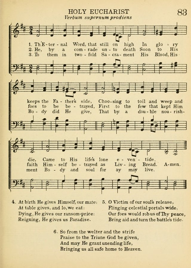 A Treasury of Catholic Song: comprising some two hundred hymns from Catholic soruces old and new page 101