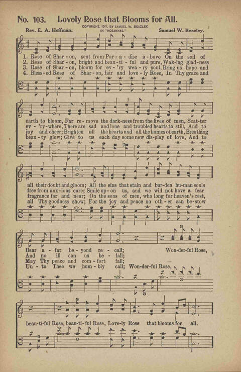 Tribute of Praise: for Sunday school, church, singing classes, and conventions page 106