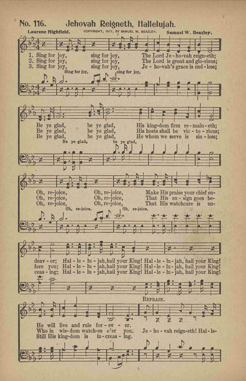 Tribute of Praise: for Sunday school, church, singing classes, and conventions page 132