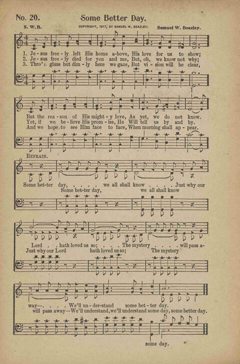 Tribute of Praise: for Sunday school, church, singing classes, and conventions page 20