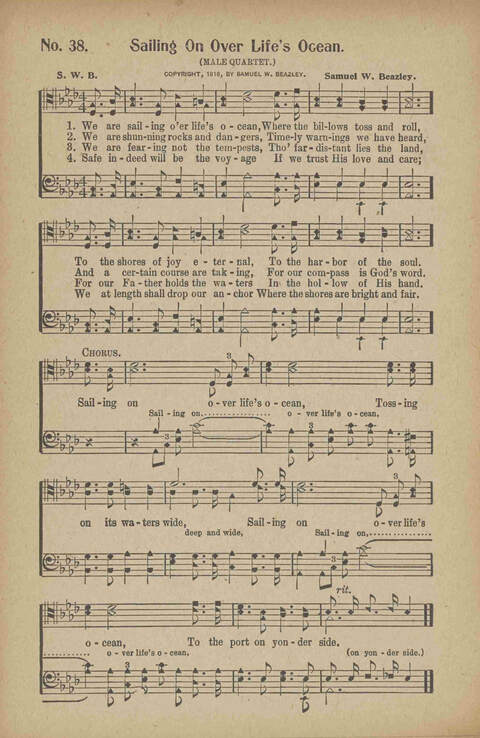 Tribute of Praise: for Sunday school, church, singing classes, and conventions page 38