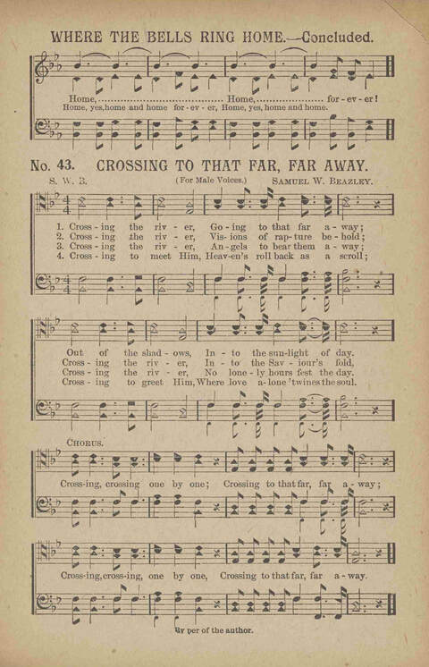 Tribute of Praise: for Sunday school, church, singing classes, and conventions page 43