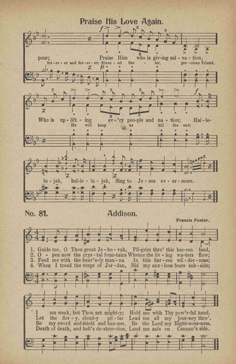 Tribute of Praise: for Sunday school, church, singing classes, and conventions page 81