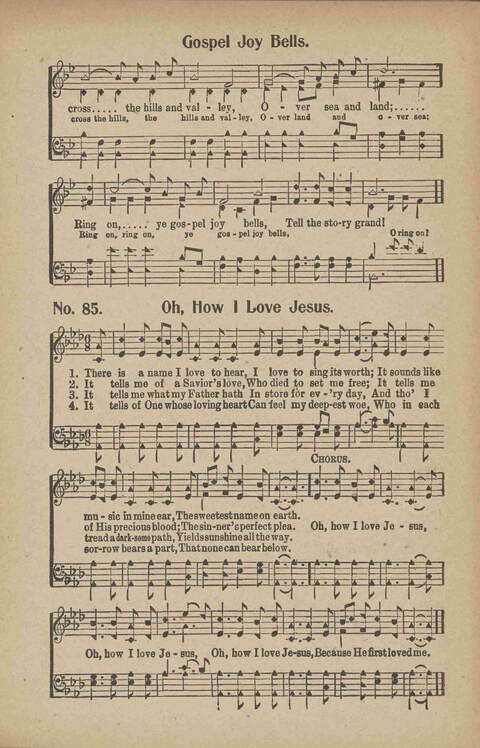 Tribute of Praise: for Sunday school, church, singing classes, and conventions page 85