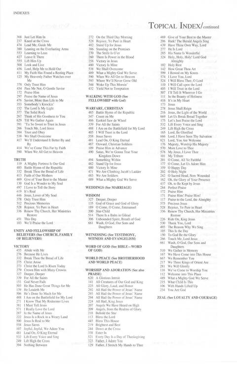 Total Praise: songs and other worship resources for every generation page 1098
