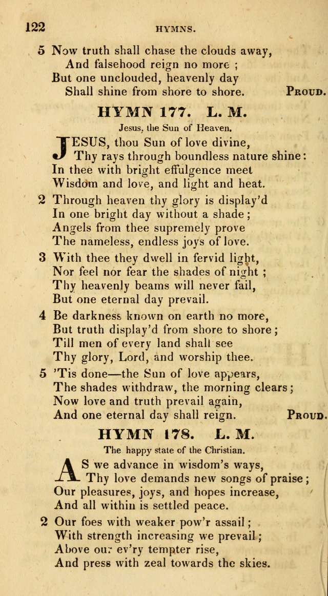 The Universalist Hymn-Book: a new collection of psalms and hymns, for the use of Universalist Societies (Stereotype ed.) page 122