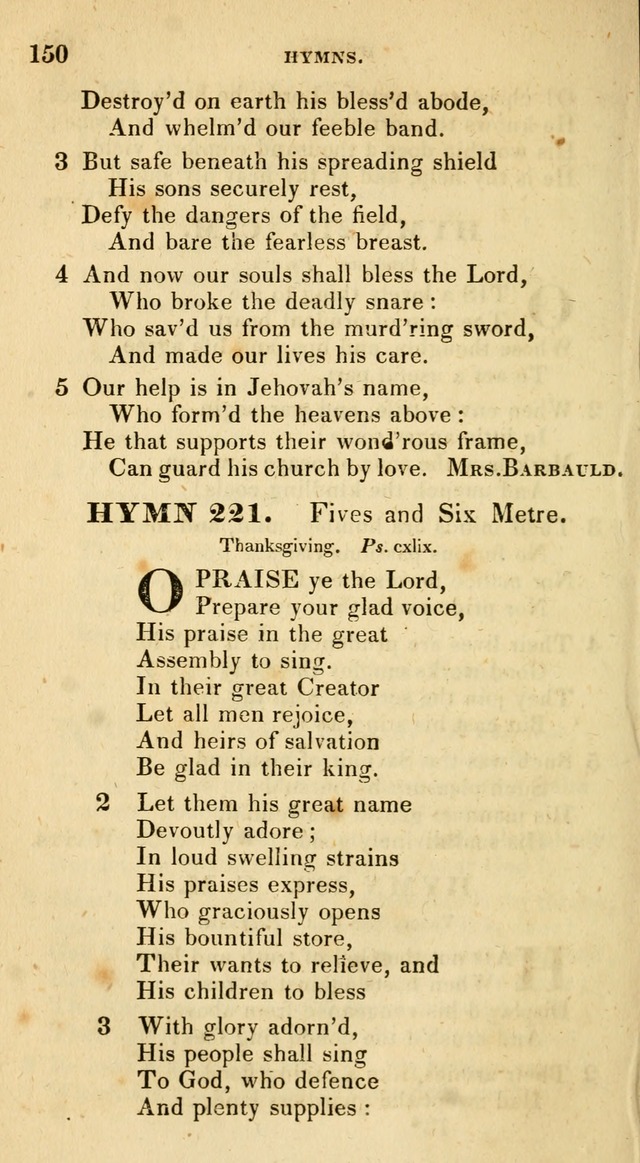 The Universalist Hymn-Book: a new collection of psalms and hymns, for the use of Universalist Societies (Stereotype ed.) page 150