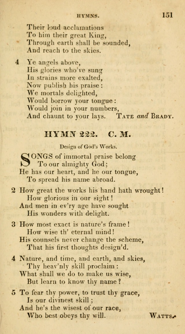 The Universalist Hymn-Book: a new collection of psalms and hymns, for the use of Universalist Societies (Stereotype ed.) page 151