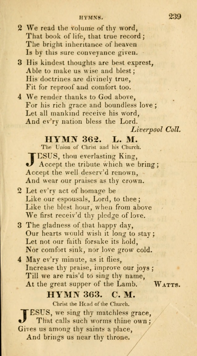 The Universalist Hymn-Book: a new collection of psalms and hymns, for the use of Universalist Societies (Stereotype ed.) page 239