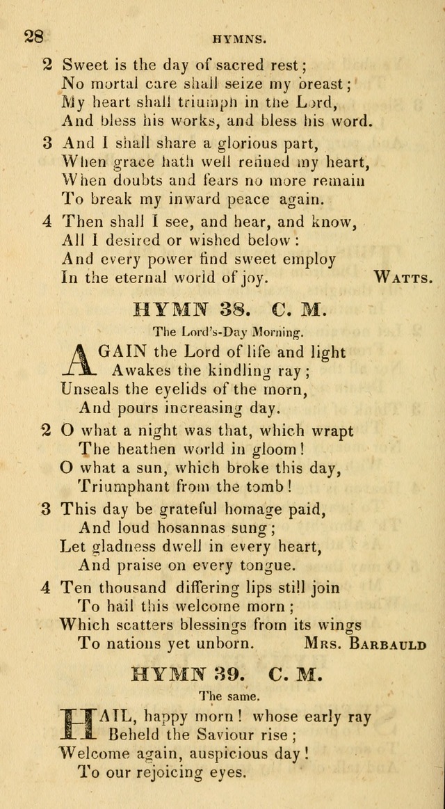 The Universalist Hymn-Book: a new collection of psalms and hymns, for the use of Universalist Societies (Stereotype ed.) page 28