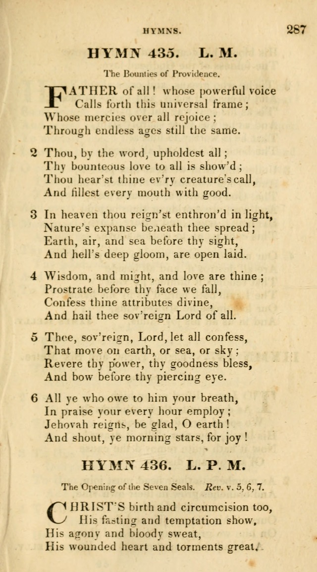 The Universalist Hymn-Book: a new collection of psalms and hymns, for the use of Universalist Societies (Stereotype ed.) page 287
