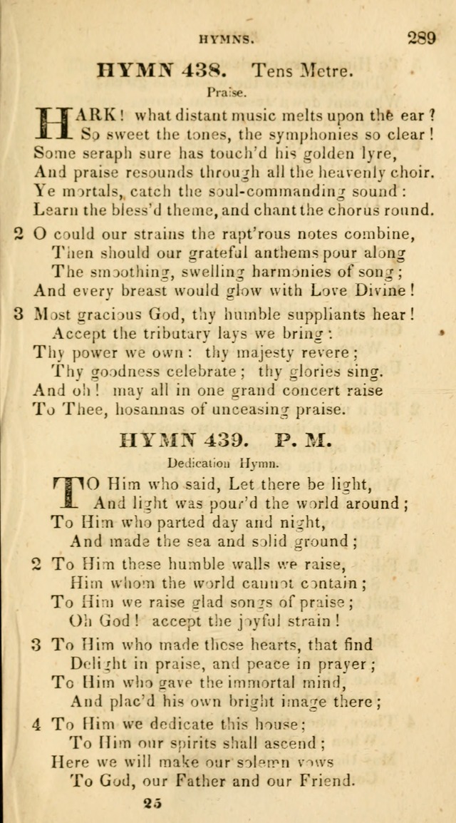 The Universalist Hymn-Book: a new collection of psalms and hymns, for the use of Universalist Societies (Stereotype ed.) page 289