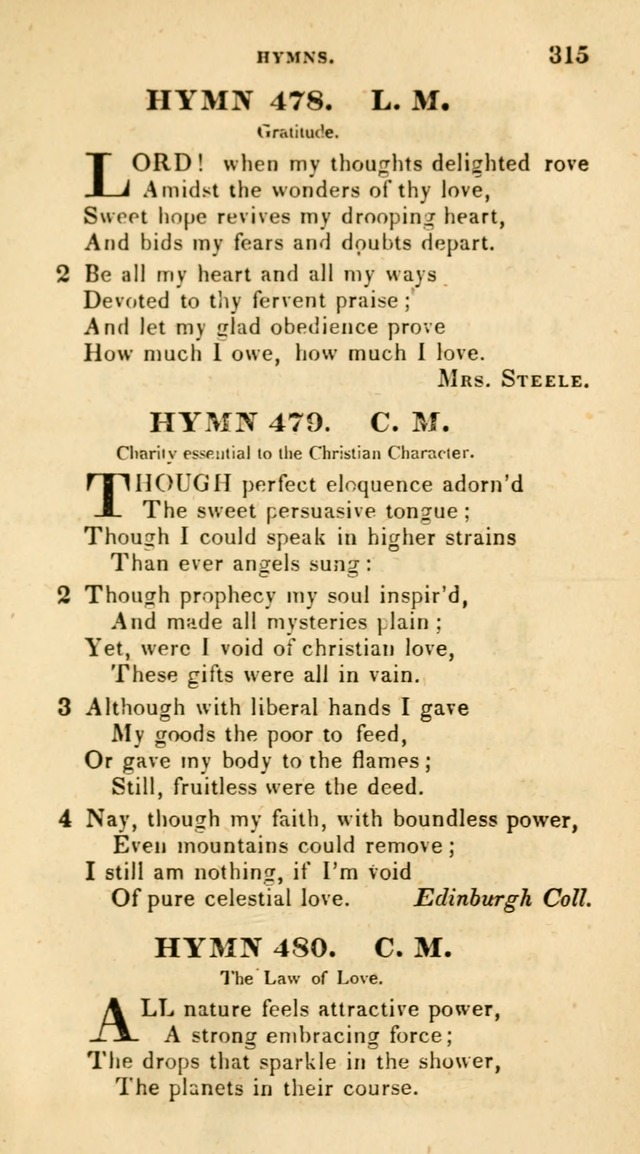 The Universalist Hymn-Book: a new collection of psalms and hymns, for the use of Universalist Societies (Stereotype ed.) page 315