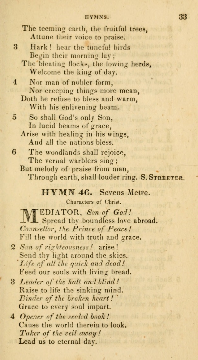 The Universalist Hymn-Book: a new collection of psalms and hymns, for the use of Universalist Societies (Stereotype ed.) page 33