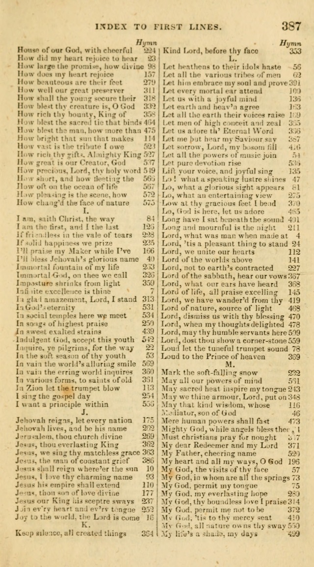 The Universalist Hymn-Book: a new collection of psalms and hymns, for the use of Universalist Societies (Stereotype ed.) page 387
