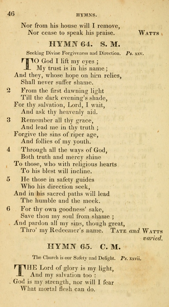 The Universalist Hymn-Book: a new collection of psalms and hymns, for the use of Universalist Societies (Stereotype ed.) page 46
