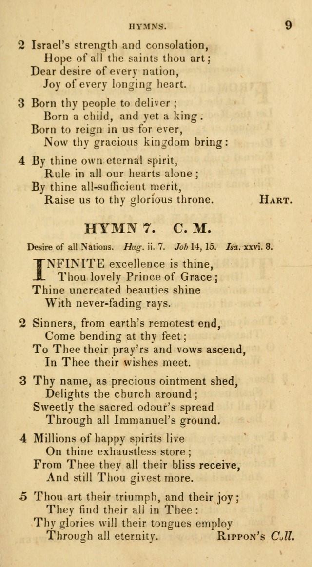 The Universalist Hymn-Book: a new collection of psalms and hymns, for the use of Universalist Societies (Stereotype ed.) page 9