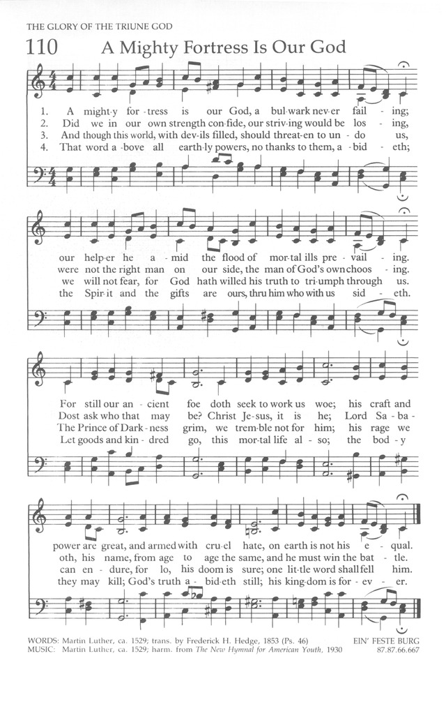 The United Methodist Hymnal page 110
