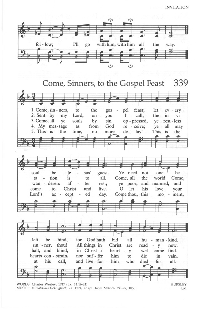The United Methodist Hymnal page 341