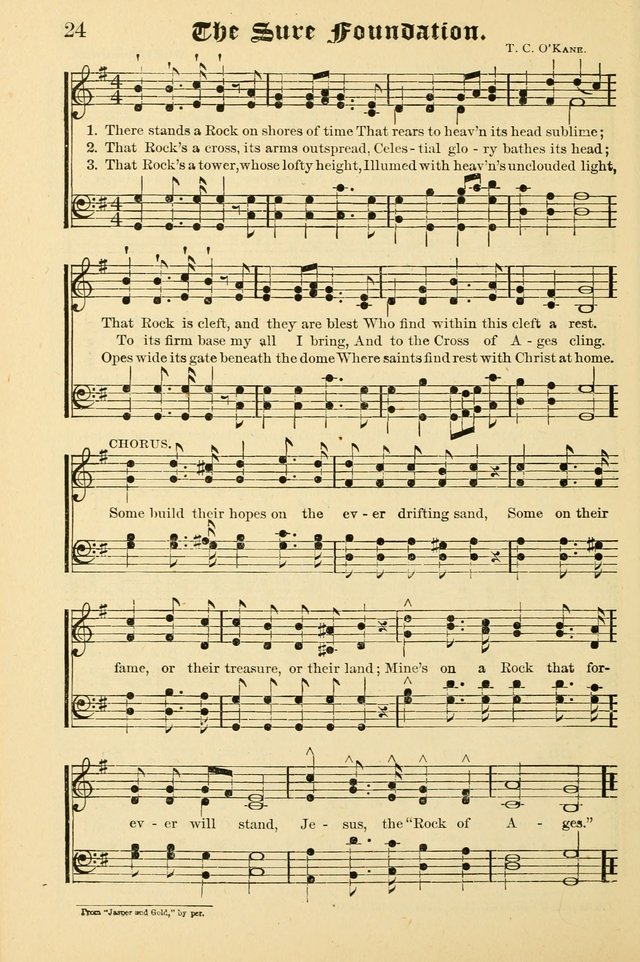 Unfading Treasures: a compilation of sacred songs and hymns, adapted for use by Sunday schools, Epworth Leagues, endeavor societies, pastors, evangelists, choristers, etc. page 24