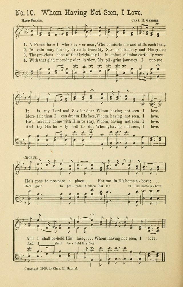 The Victory: a collection of popular Sunday school songs new and old page 10