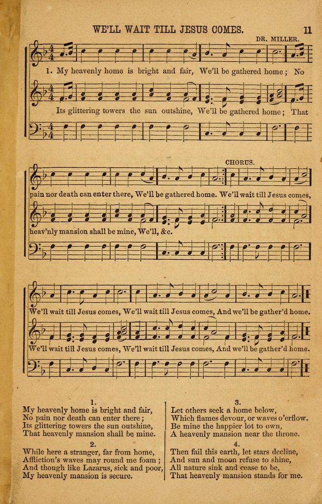 Vestry Chimes: a choice collection of sacred music, adapted to all occasions of social and family worship page 11