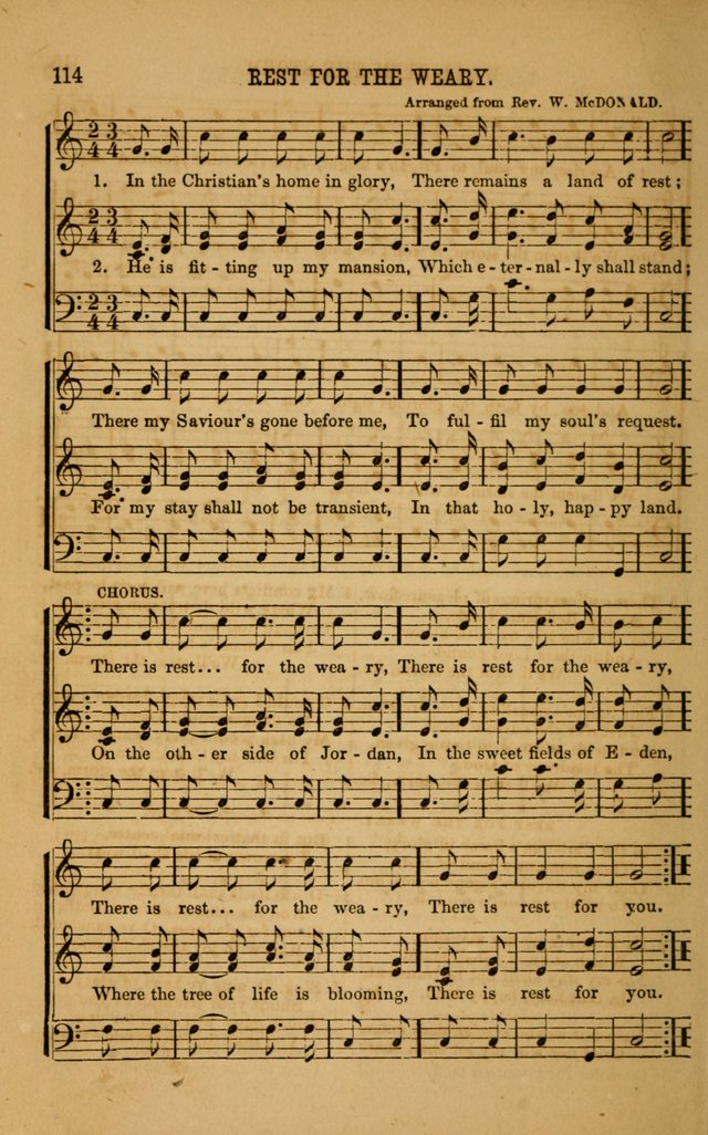 Vestry Chimes: a choice collection of sacred music, adapted to all occasions of social and family worship page 114