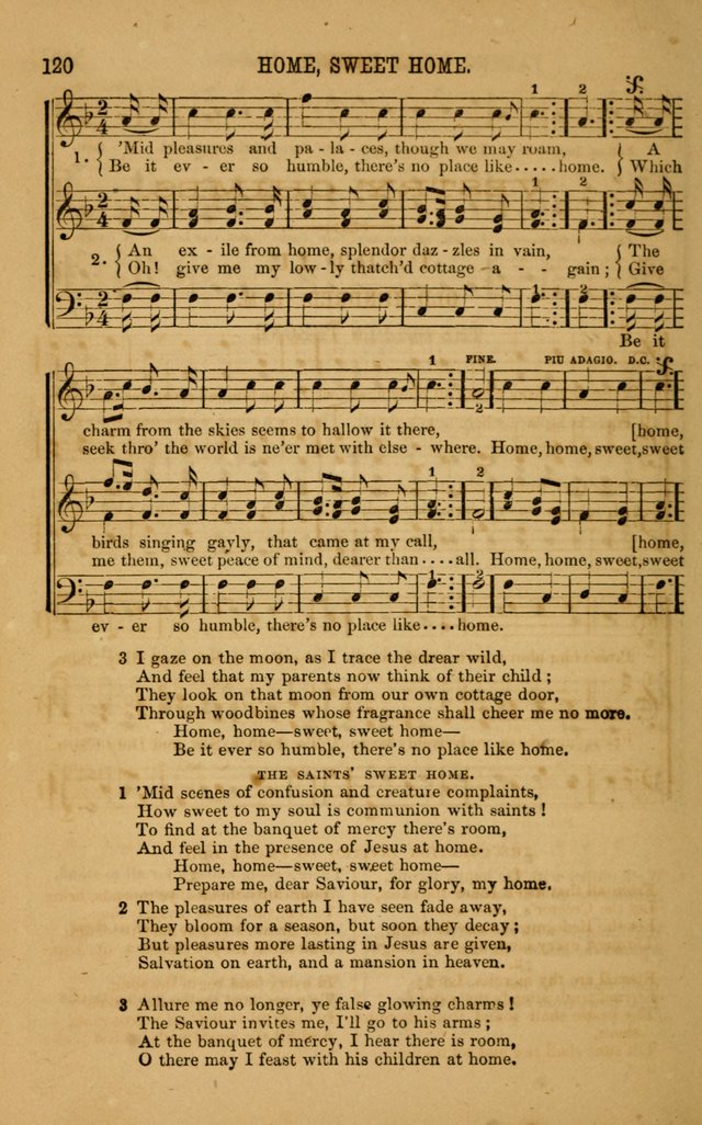 Vestry Chimes: a choice collection of sacred music, adapted to all occasions of social and family worship page 120