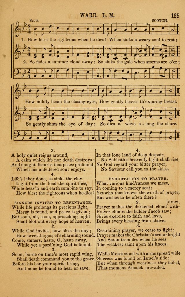 Vestry Chimes: a choice collection of sacred music, adapted to all occasions of social and family worship page 125
