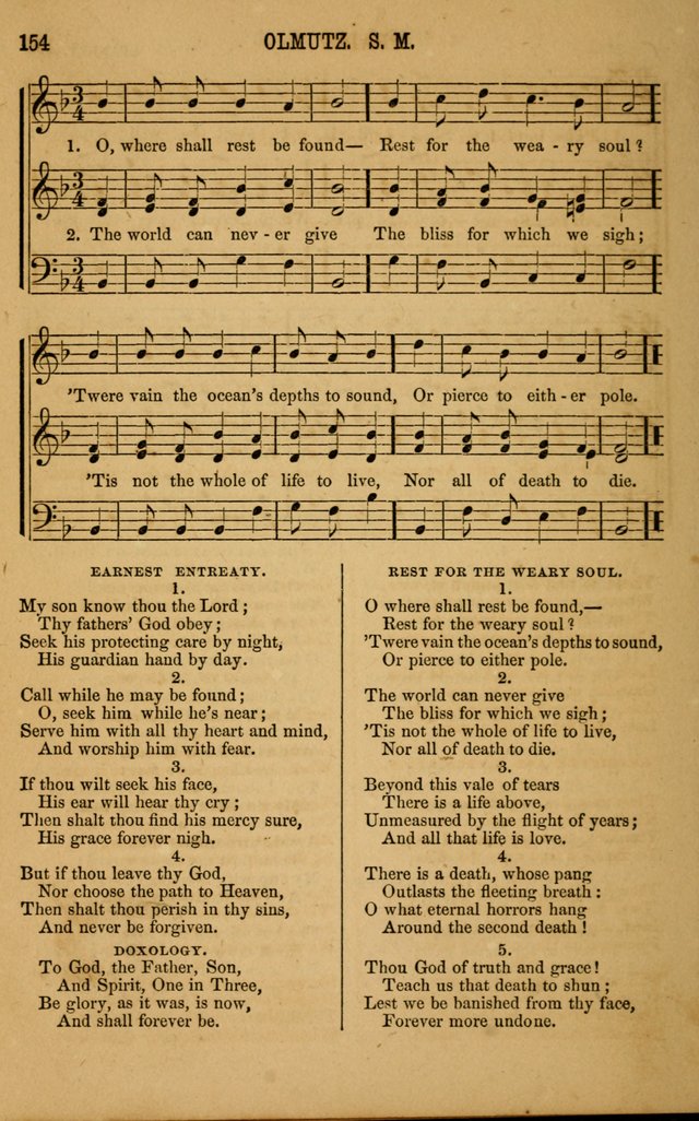 Vestry Chimes: a choice collection of sacred music, adapted to all occasions of social and family worship page 154