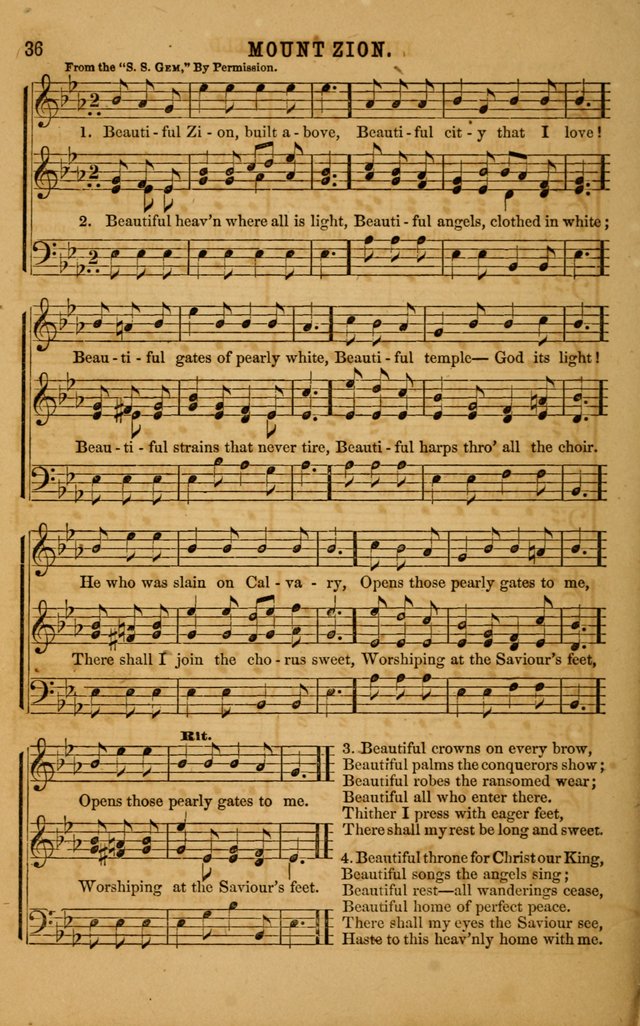 Vestry Chimes: a choice collection of sacred music, adapted to all occasions of social and family worship page 36