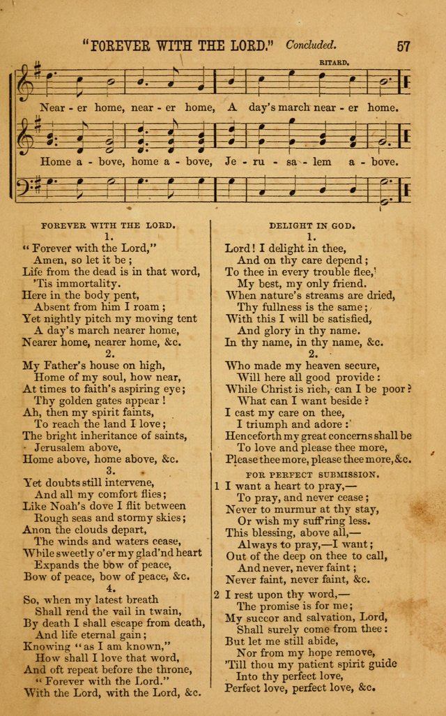 Vestry Chimes: a choice collection of sacred music, adapted to all occasions of social and family worship page 57
