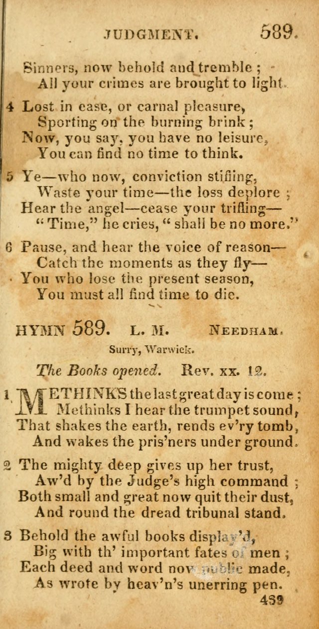 Village hymns for social worship, selected and original: designed as a supplement to Dr. Watts