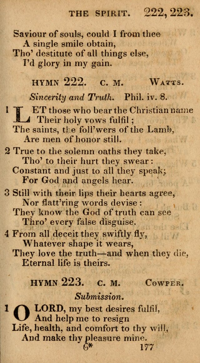 Village Hymns for Social Worship, Selected and Original: designed as a supplement to the Psalms and Hymns of Dr. Watts (6th ed.) page 179